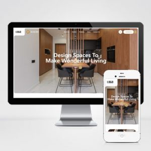 (自适应手机版)响应式室内家居设计英文外贸网站模板-小森之家