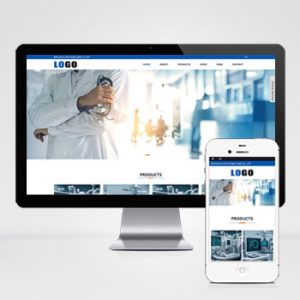 (自适应手机端)响应式外贸网站模板 医疗设备网站模板-小森之家