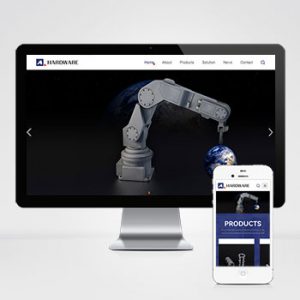 (自适应手机端)响应式pbootcms英文外贸网站模板 五金机械设备外贸网站源码下载-小森之家