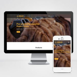 (自适应手机端)女装服装类外贸网站pbootcms模板 外贸英文网站源码下载-小森之家