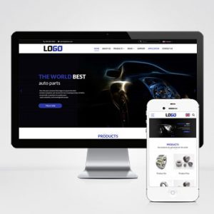 (自适应手机端)蓝色外贸网站模板 中英文双语网站源码-带三级栏目-小森之家