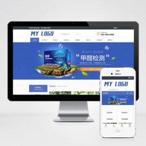 (自适应手机端)HTML5响应式甲醛检测网站模板-小森之家