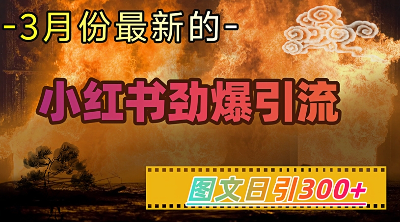 小红书超劲爆引流手段，图文日引300+轻松变现1W-小森之家