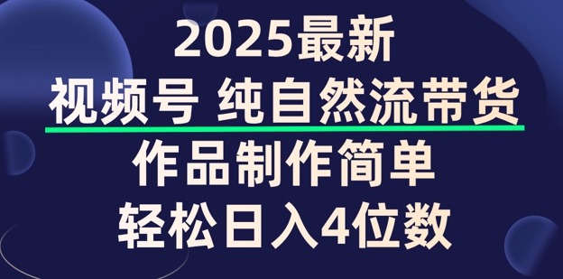 视频号纯自然流带货，作品制作简单，轻松日入4位数，保姆级教程-小森之家
