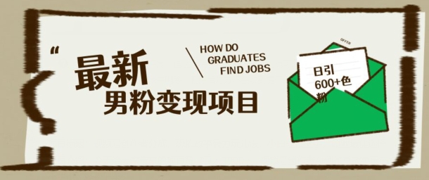 最新男粉变现项目，日引100+S粉，流量爆炸，小白轻松上手-小森之家