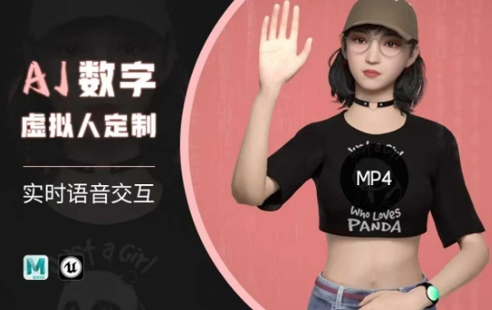 Ai数字人虚拟(智能体)实时语音交互特训营，​自行定制超写实角色AI数字人交互技术-小森之家